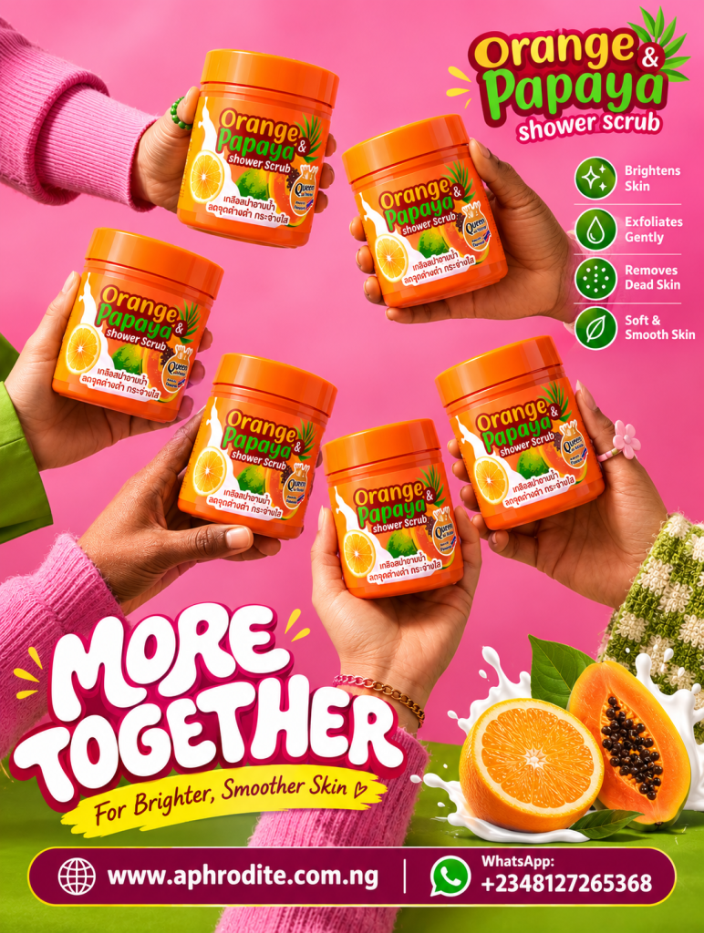 R D Orange and papaya Scrub